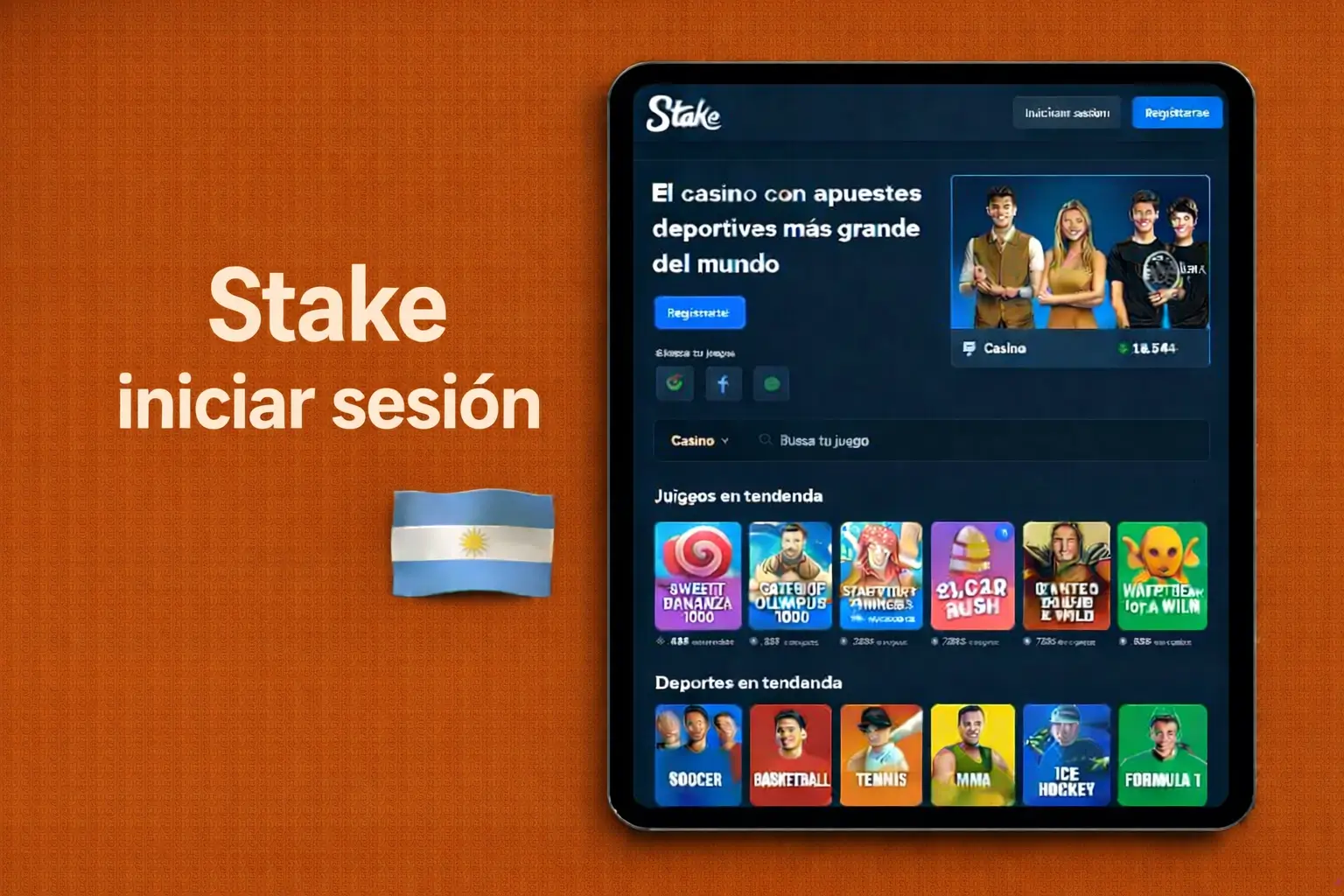 Stake iniciar sesión