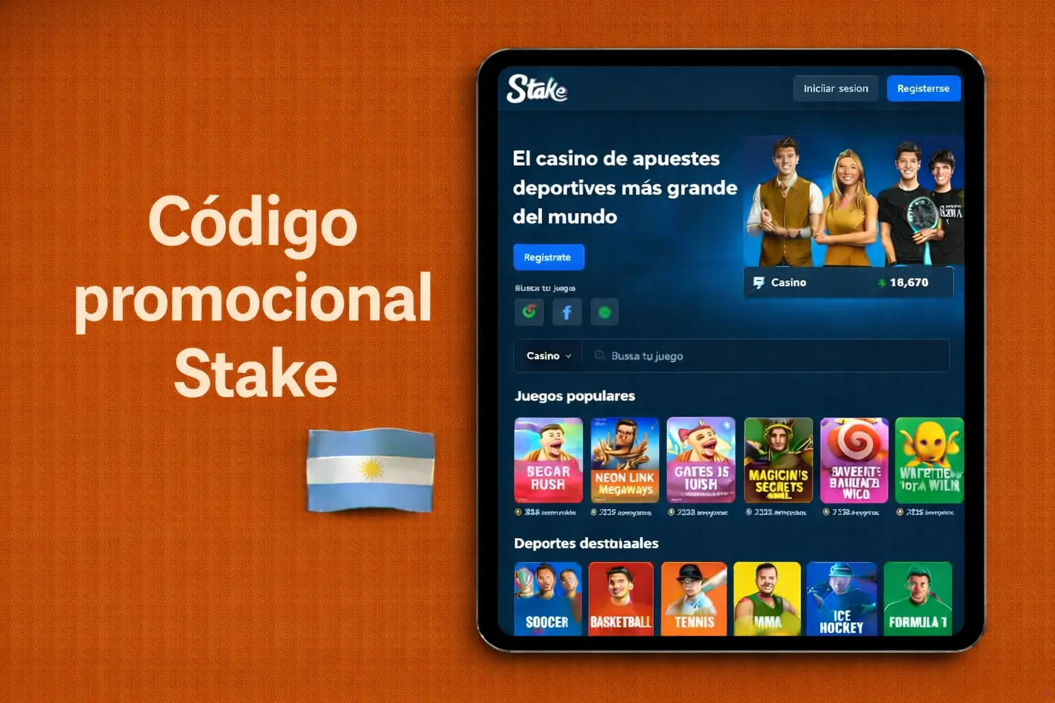 Stake codigo promocional